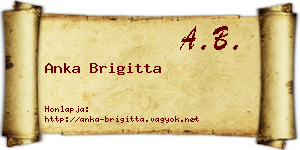Anka Brigitta névjegykártya